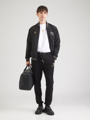 Karl Lagerfeld Tapered Παντελόνι σε μαύρο