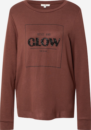 TOM TAILOR Sweatshirt in de kleur Pueblo / Zwart, Productweergave
