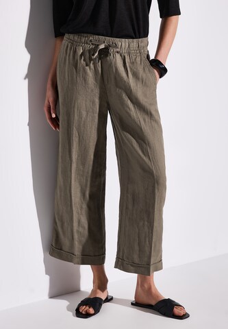 STREET ONE Wide Leg Hose in Braun: Vorderseite