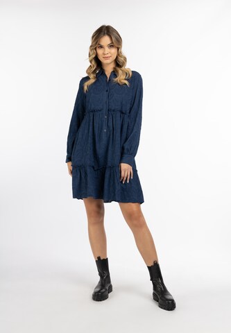 DreiMaster Vintage - Vestido camisero en azul