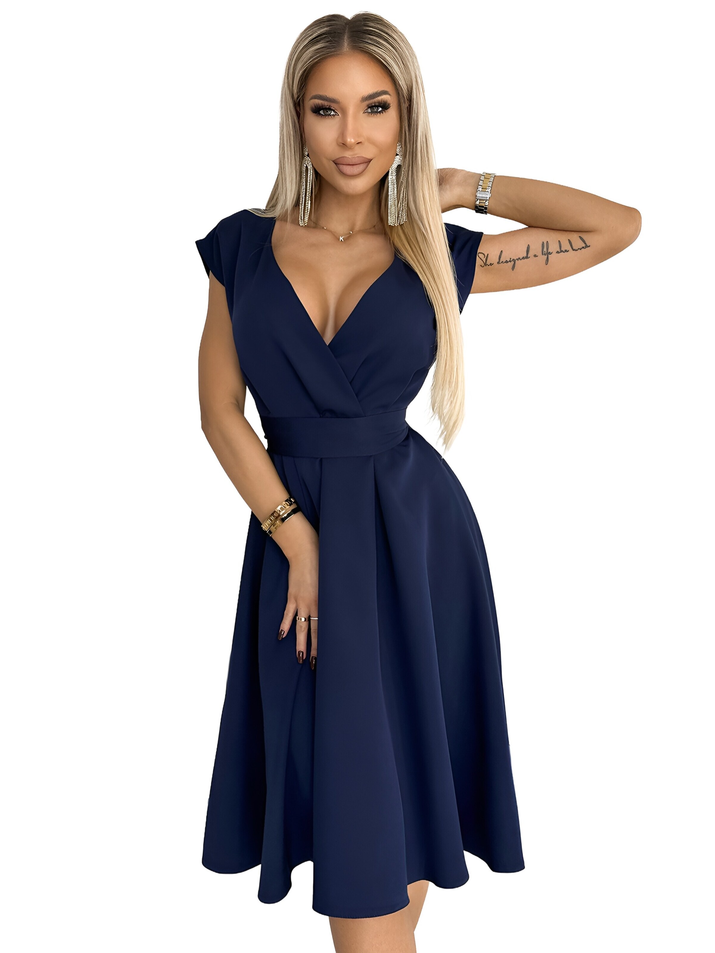amorubi.com Dress in Blue: front