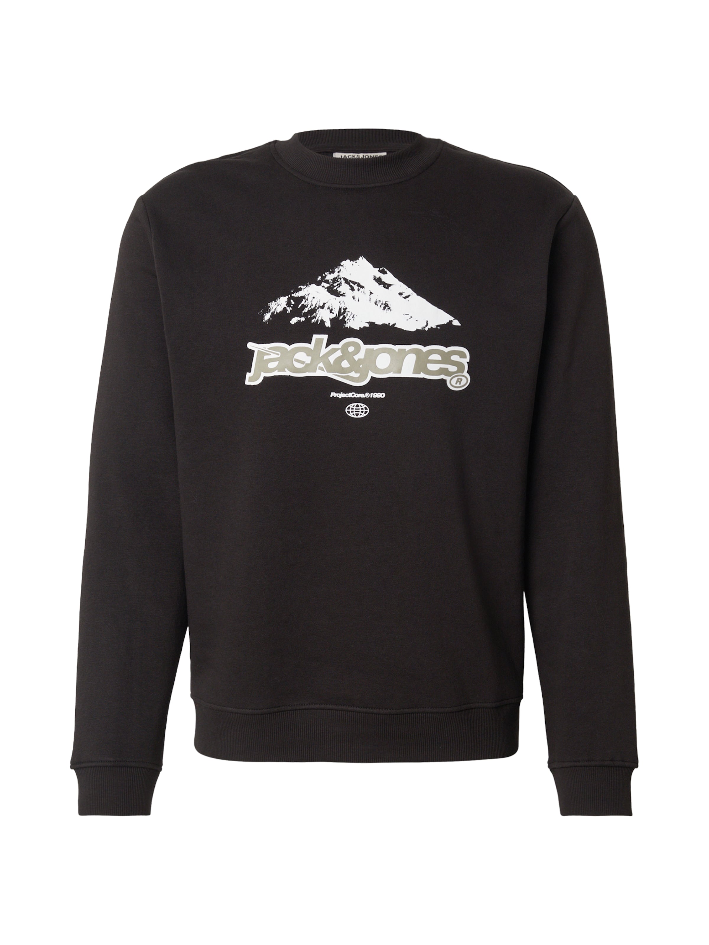 Felpa 'JCOFLARE' di JACK & JONES in nero: frontale