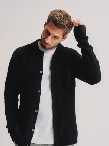 ABOUT YOU x Kevin Trapp Cardigan 'Marek' i sort