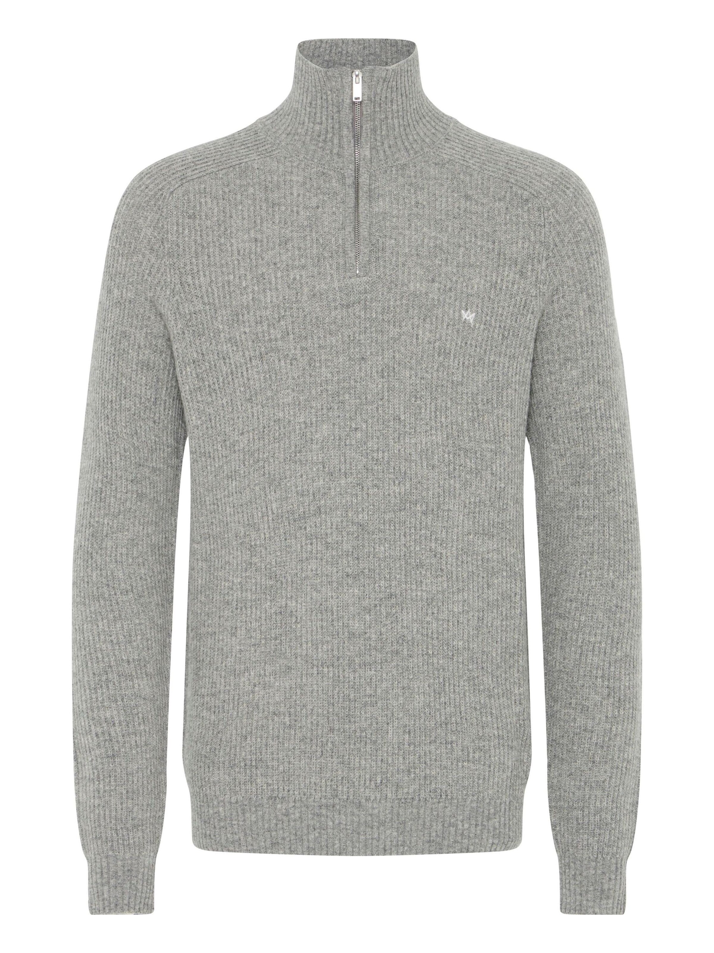Kronstadt Troyer ' KSDoors half Zip ' in Grau: Vorderseite