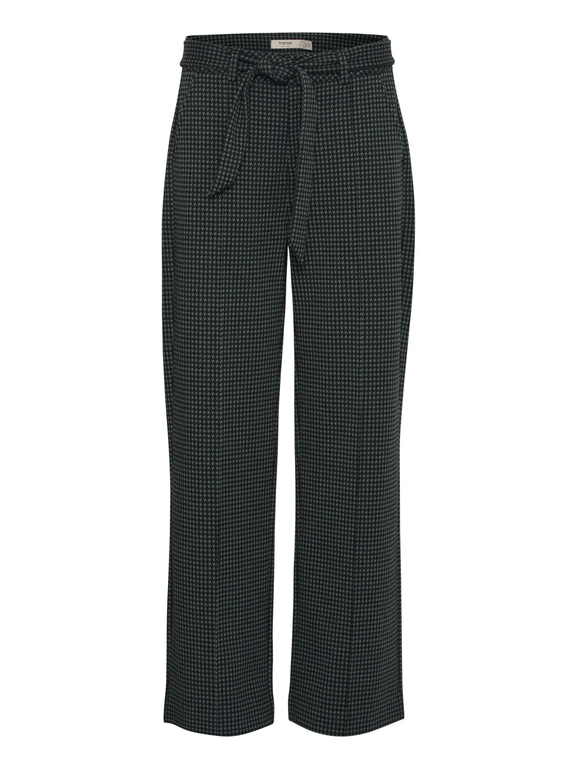 regular Pantaloni con piega frontale 'Blenda' di Fransa in verde: frontale