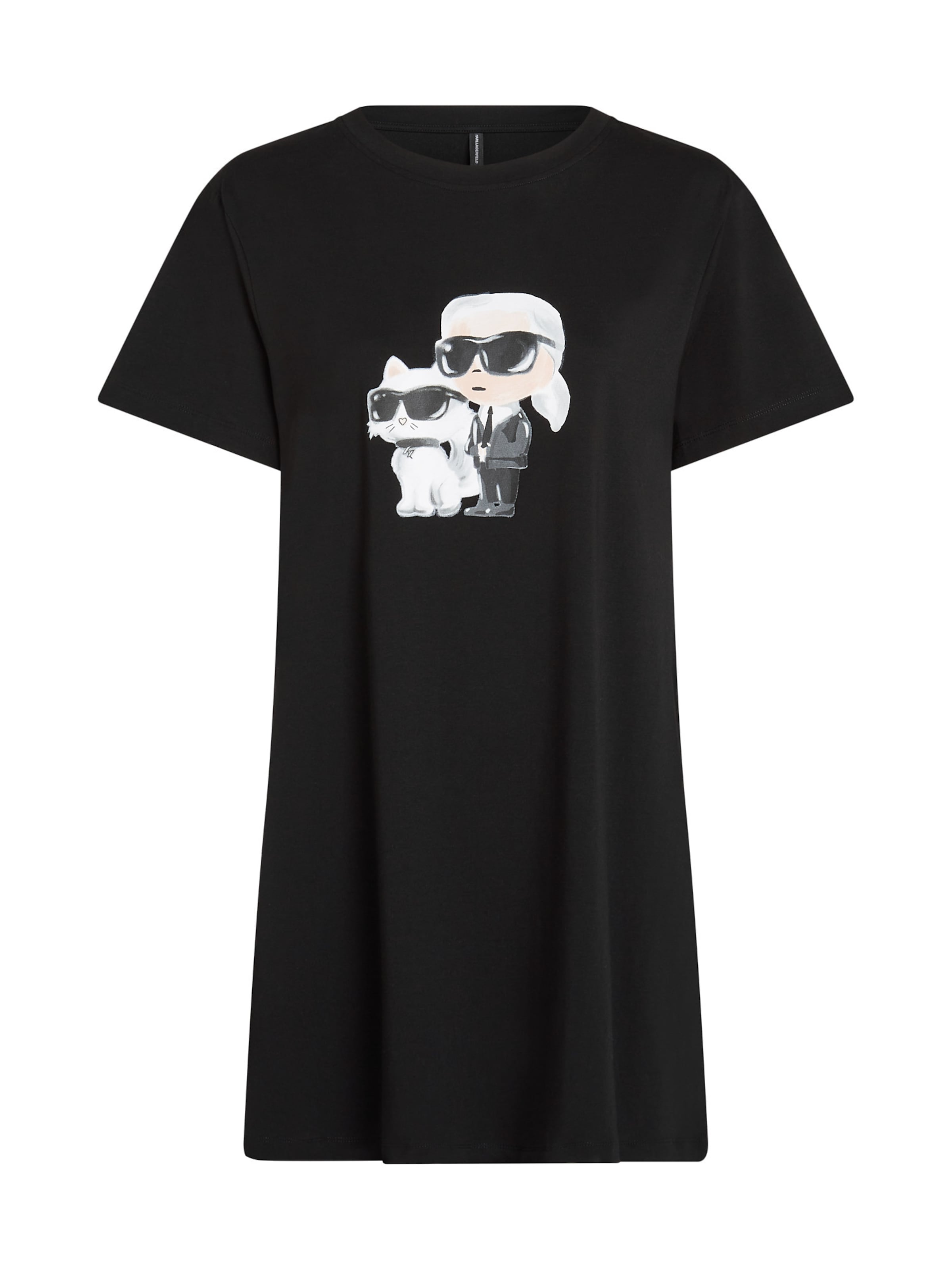 Karl Lagerfeld Hálóing - fekete: elől