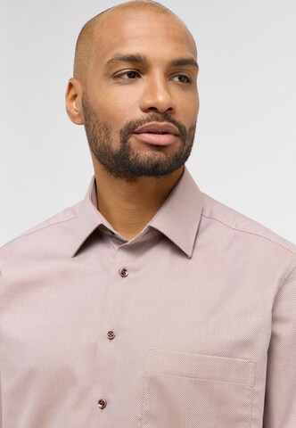 ETERNA Comfort fit Button Up Shirt in Beige
