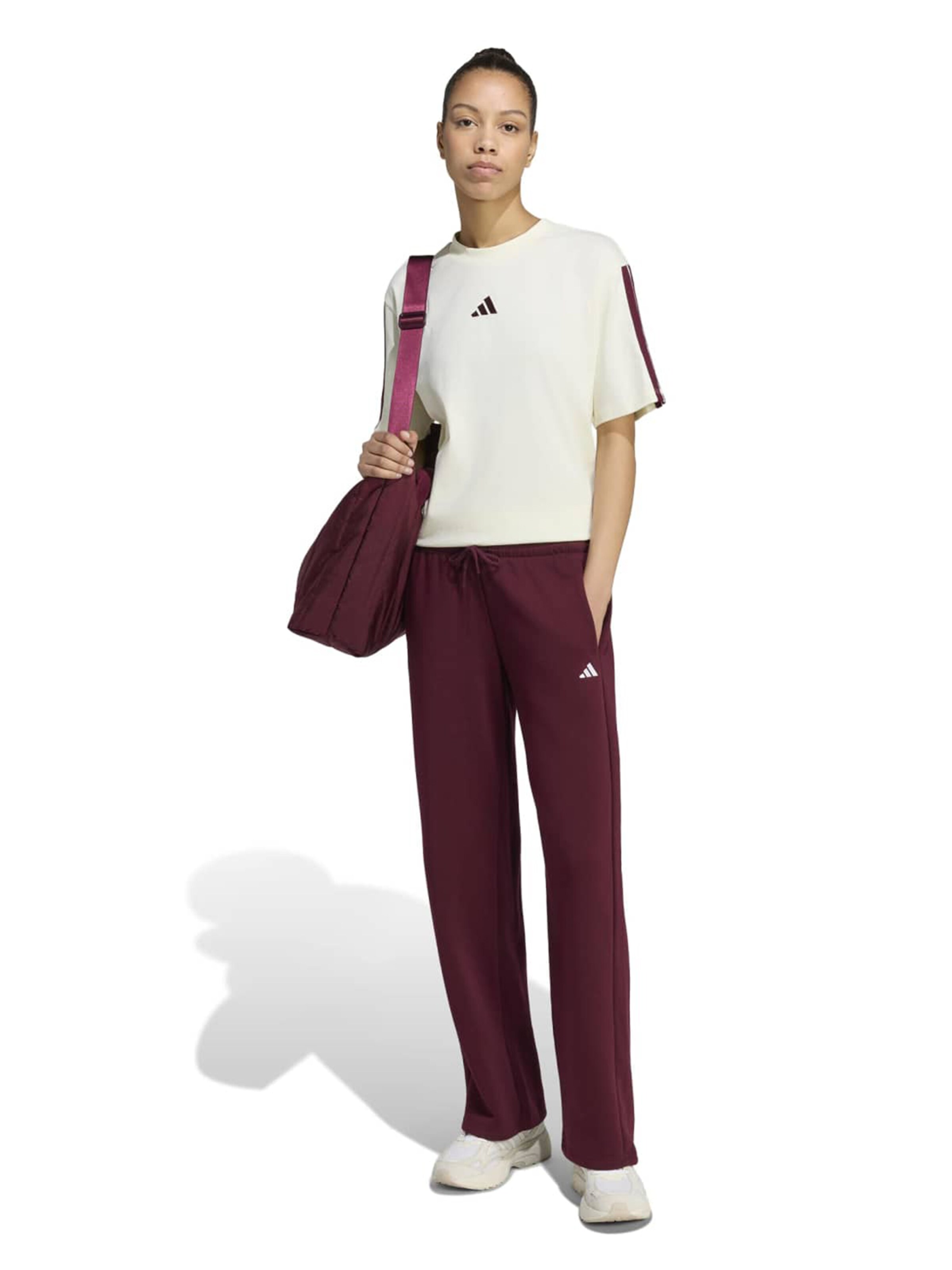 ADIDAS SPORTSWEAR Loosefit Παντελόνι φόρμας 'Essentials' σε κόκκινο
