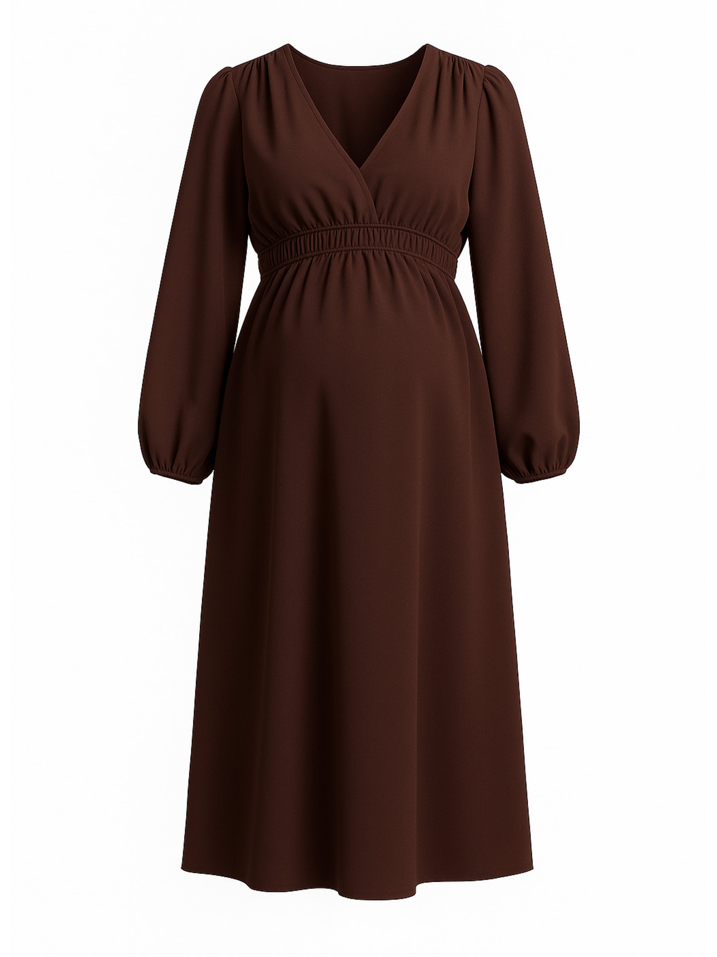 LYN MAMA Kleid in Braun: Vorderseite