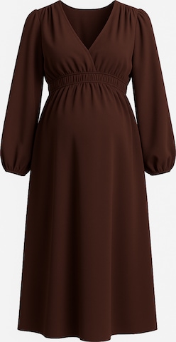 Robe LYN MAMA en marron : devant
