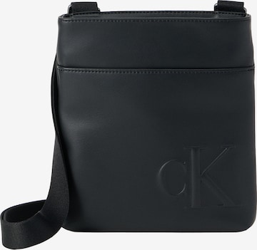 Calvin Klein - Mala de ombro em preto: frente