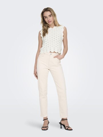 ONLY Gebreide top 'ONLLuna' in Wit