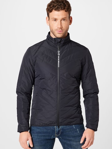 EA7 Emporio Armani Athletic Jacket in Black: front