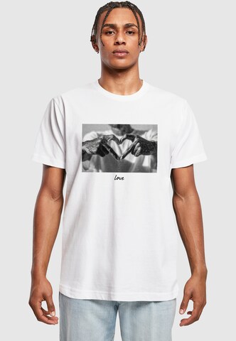 Mister Tee Póló 'Heart Sign' - fehér: elől