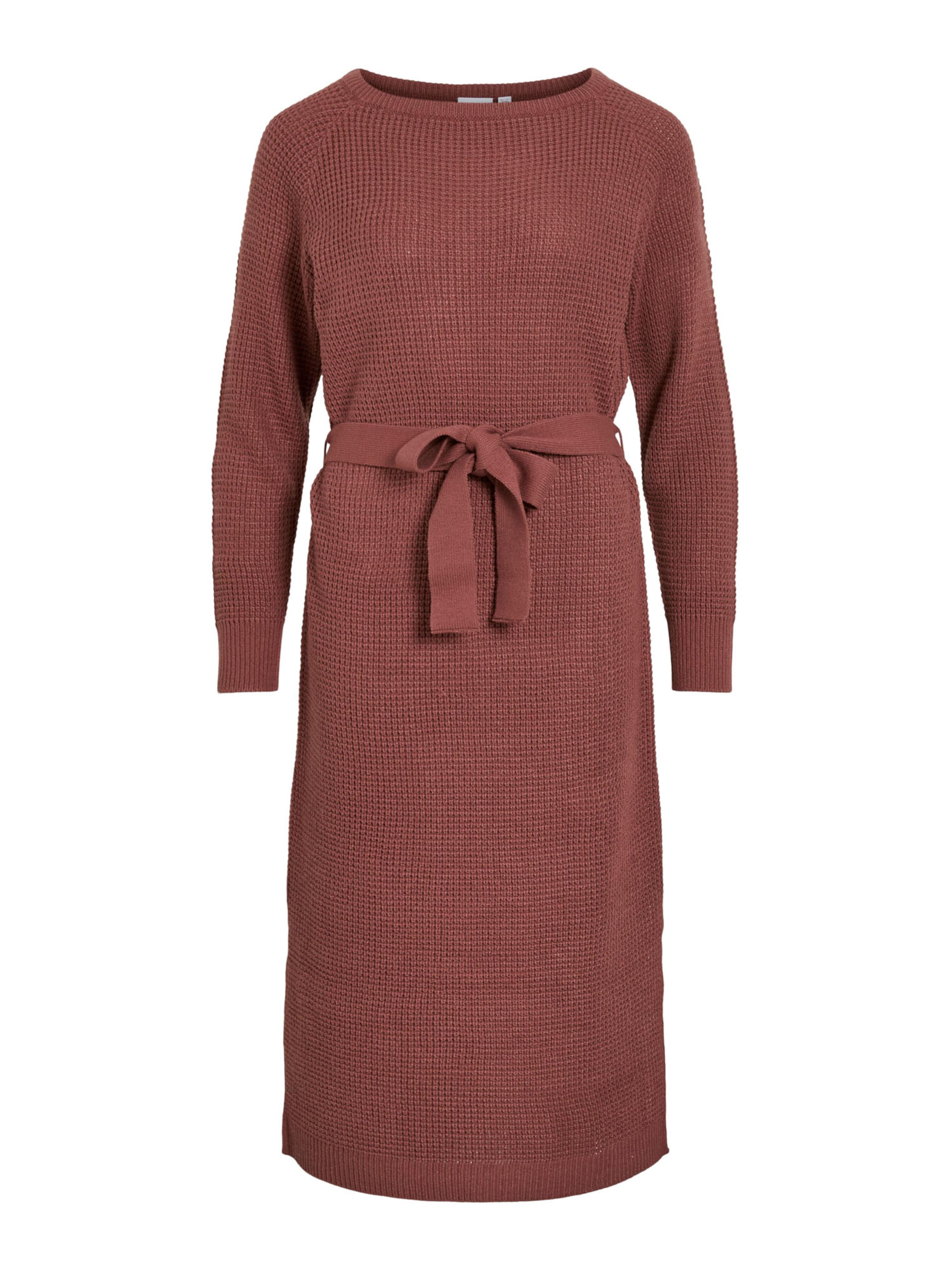 VILA Pletené šaty 'VIBUBBA' - Červená: predná strana