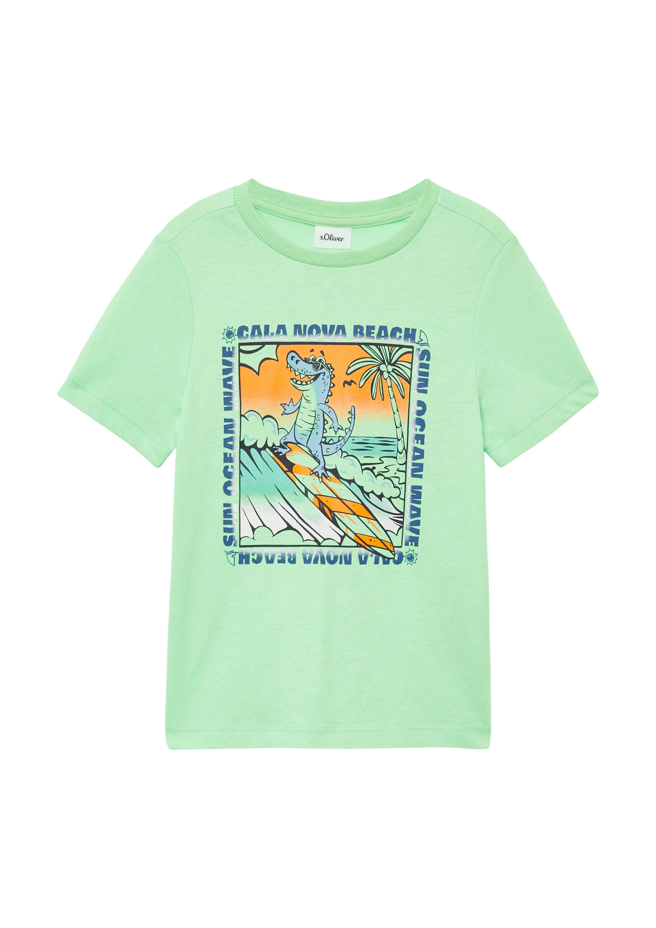 T-Shirt s.Oliver en vert : devant