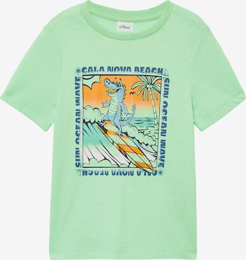 T-Shirt s.Oliver en vert : devant