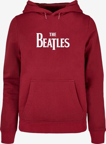 Merchcode Sweatshirt 'Beatles - Headline' in Rot: predná strana