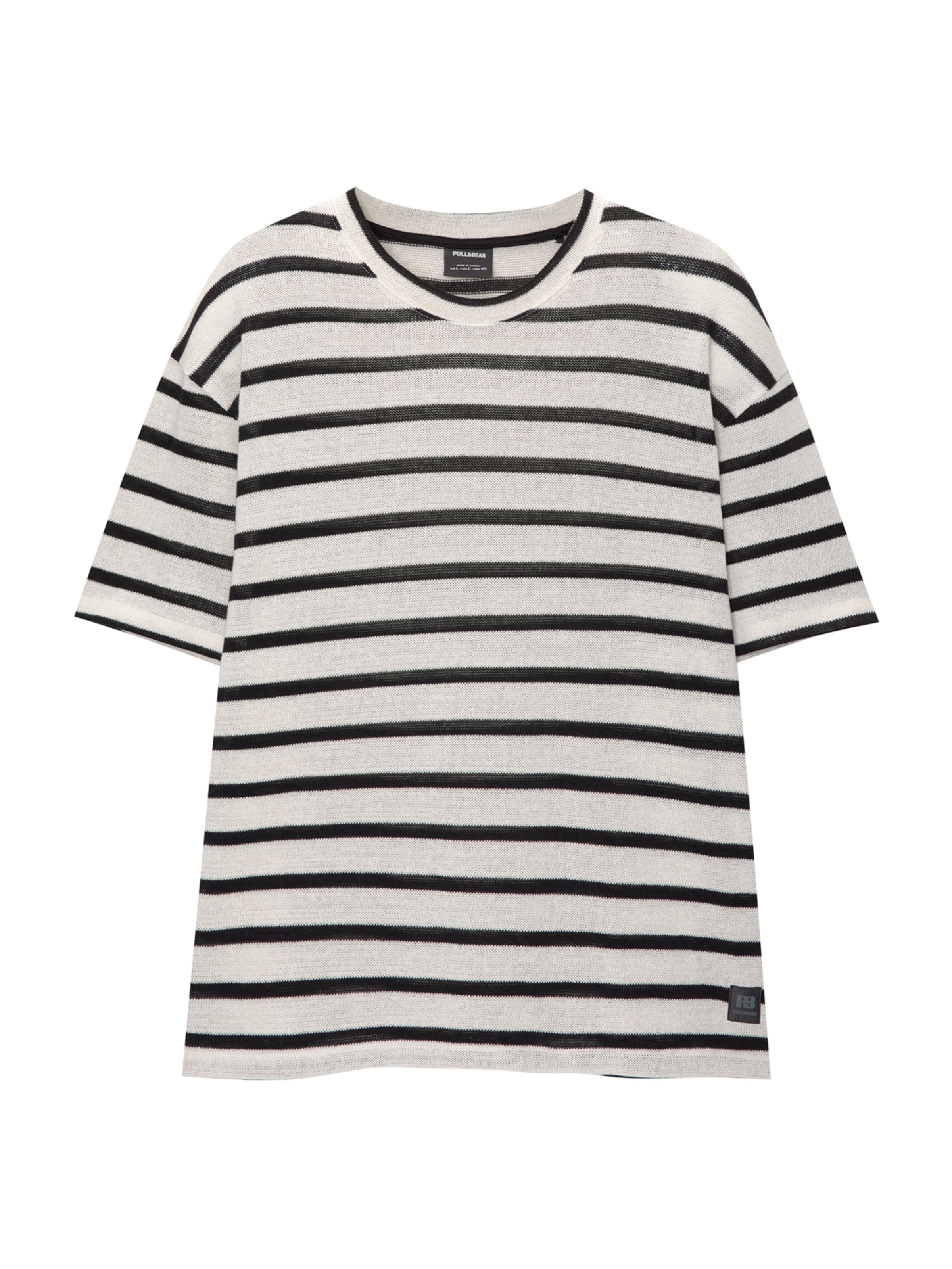 Pulover de la Pull&Bear pe alb: față