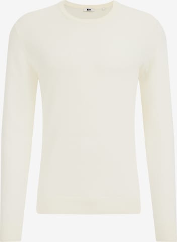 WE Fashion Sweater in White: front