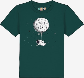 watabout.kids Shirt 'Funny Spaceman' in Green: front