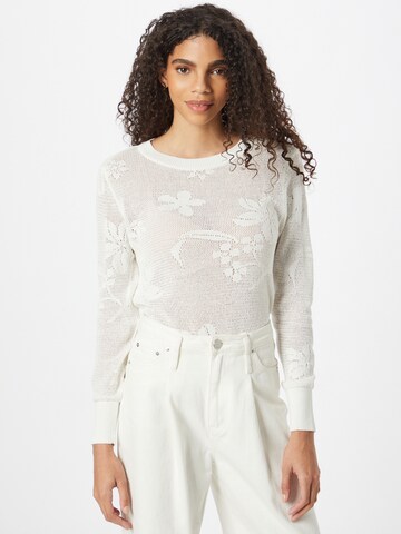 Pull-over 'FILUCCA' ONLY en blanc : devant