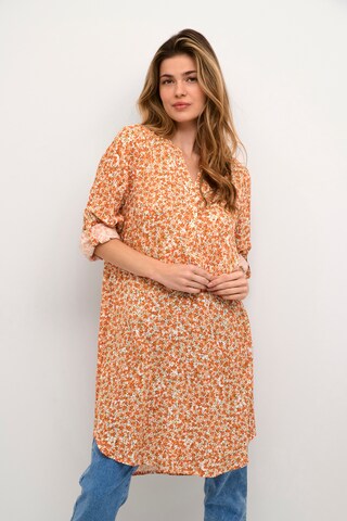 Robe-chemise 'Aida' Kaffe en orange : devant