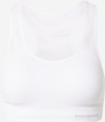 ENDURANCE Bralette Sports Bra 'George' in White: front