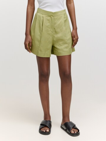 EDITED tavaline Püksid 'Devyn', värv roheline: eest vaates