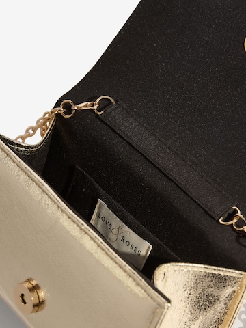 Pochette love & roses en or