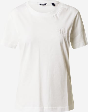 T-shirt GANT en blanc : devant