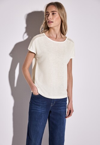 STREET ONE T-Shirt in Weiß: Vorderseite