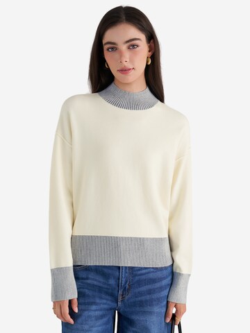 Pull-over Imily Bela en beige : devant