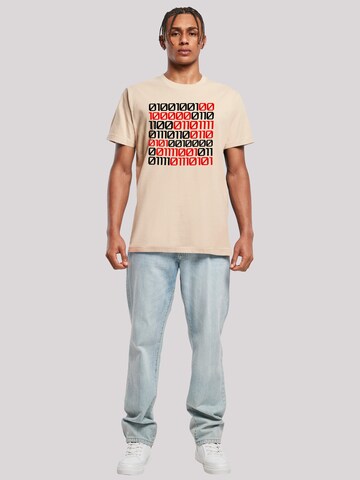 T-Shirt 'I love you 01001001 Binary Code Valentinstag' F4NT4STIC en beige