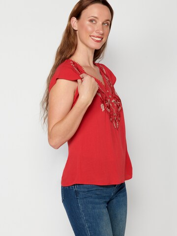 KOROSHI Blouse in Rood