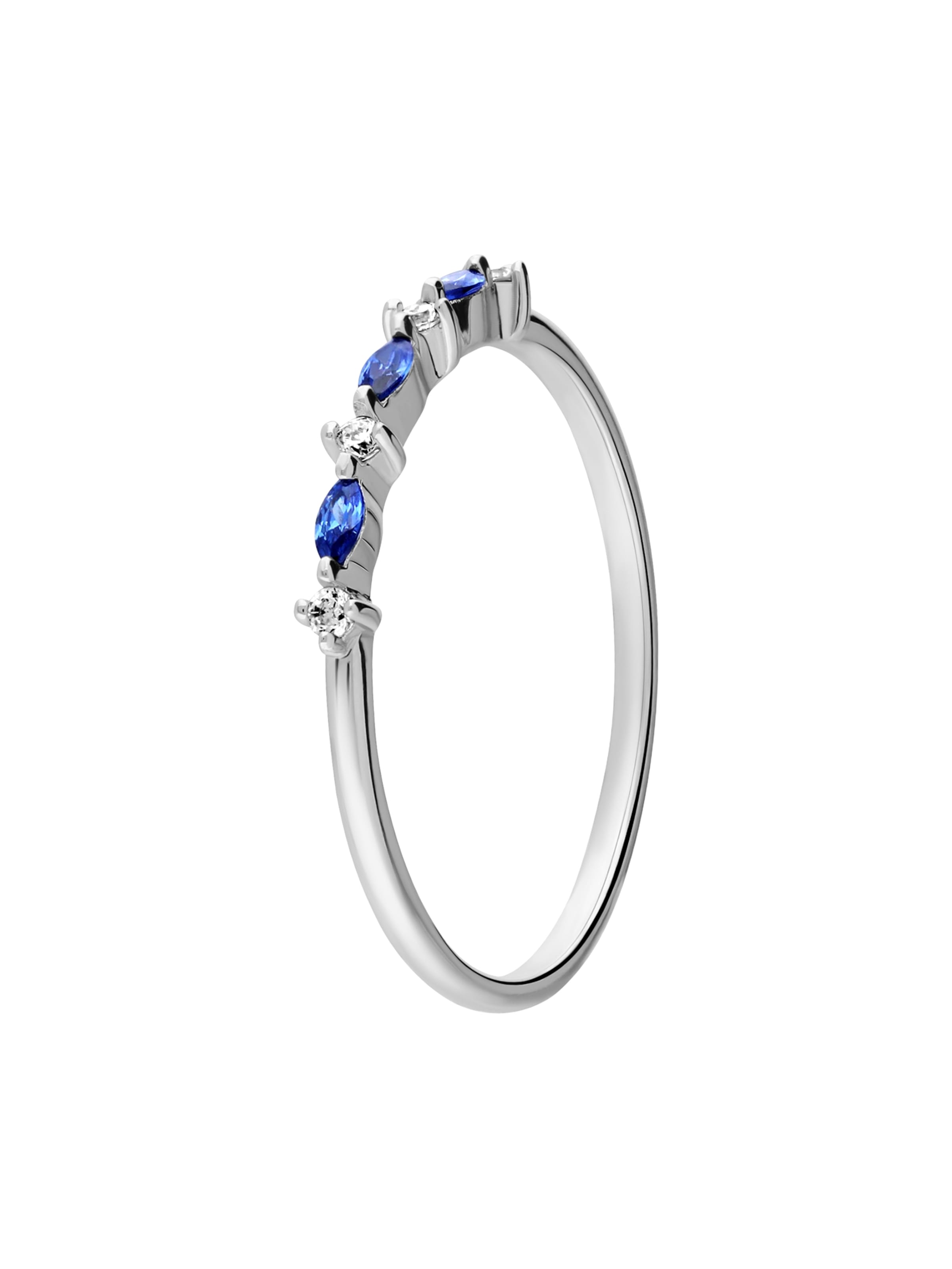 Lucardi Ring 'Klassisch' in Silver: front