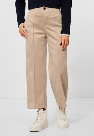 STREET ONE Regular Broek in Beige: voorkant