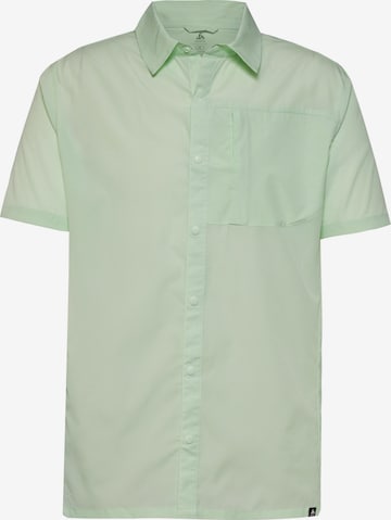 ODLO Athletic Button Up Shirt 'ESSENTIAL' in Green: front