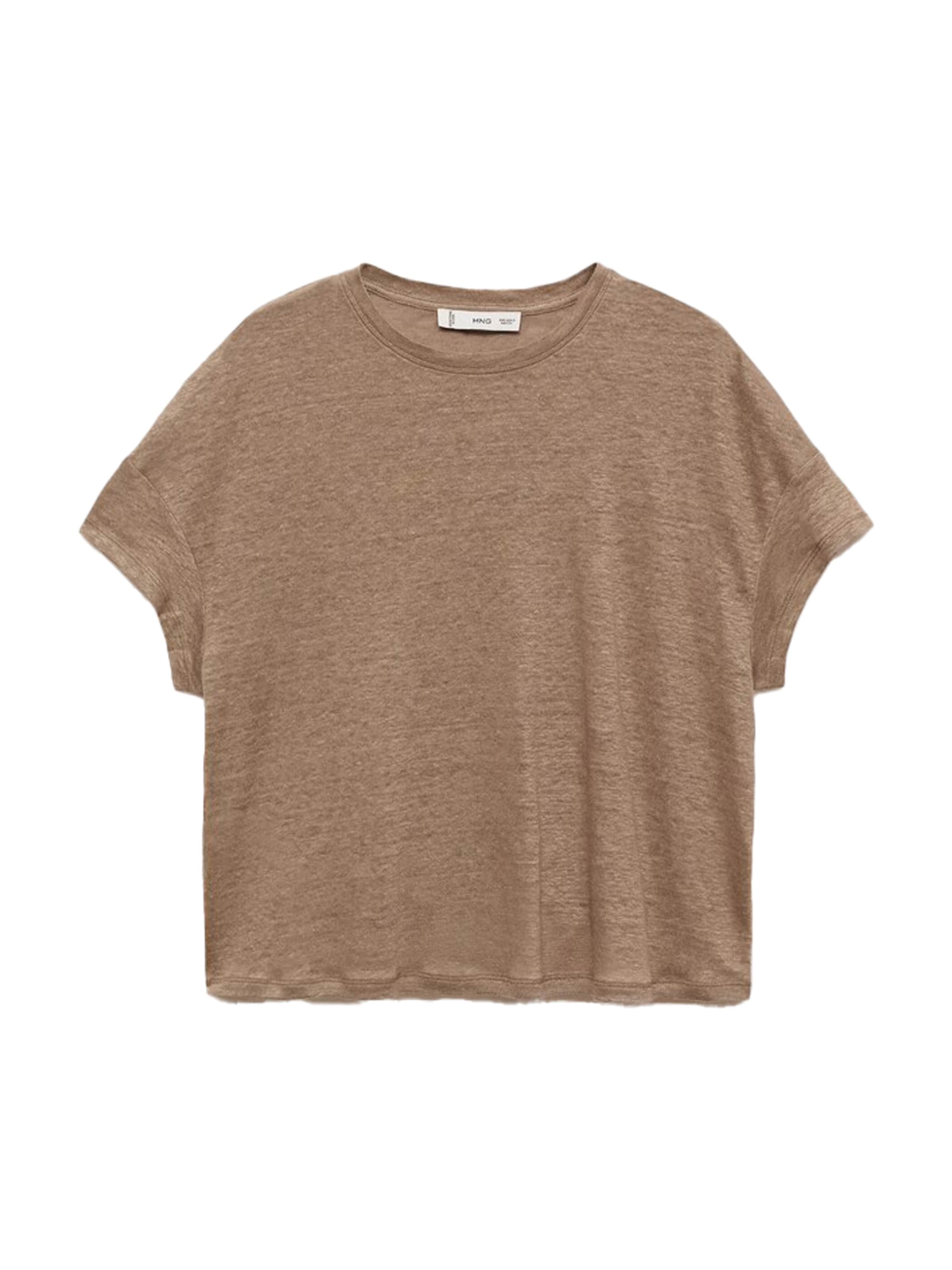 MANGO Shirt 'LING' in Brown: front