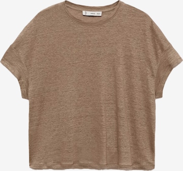 MANGO Shirt 'LING' in Brown: front