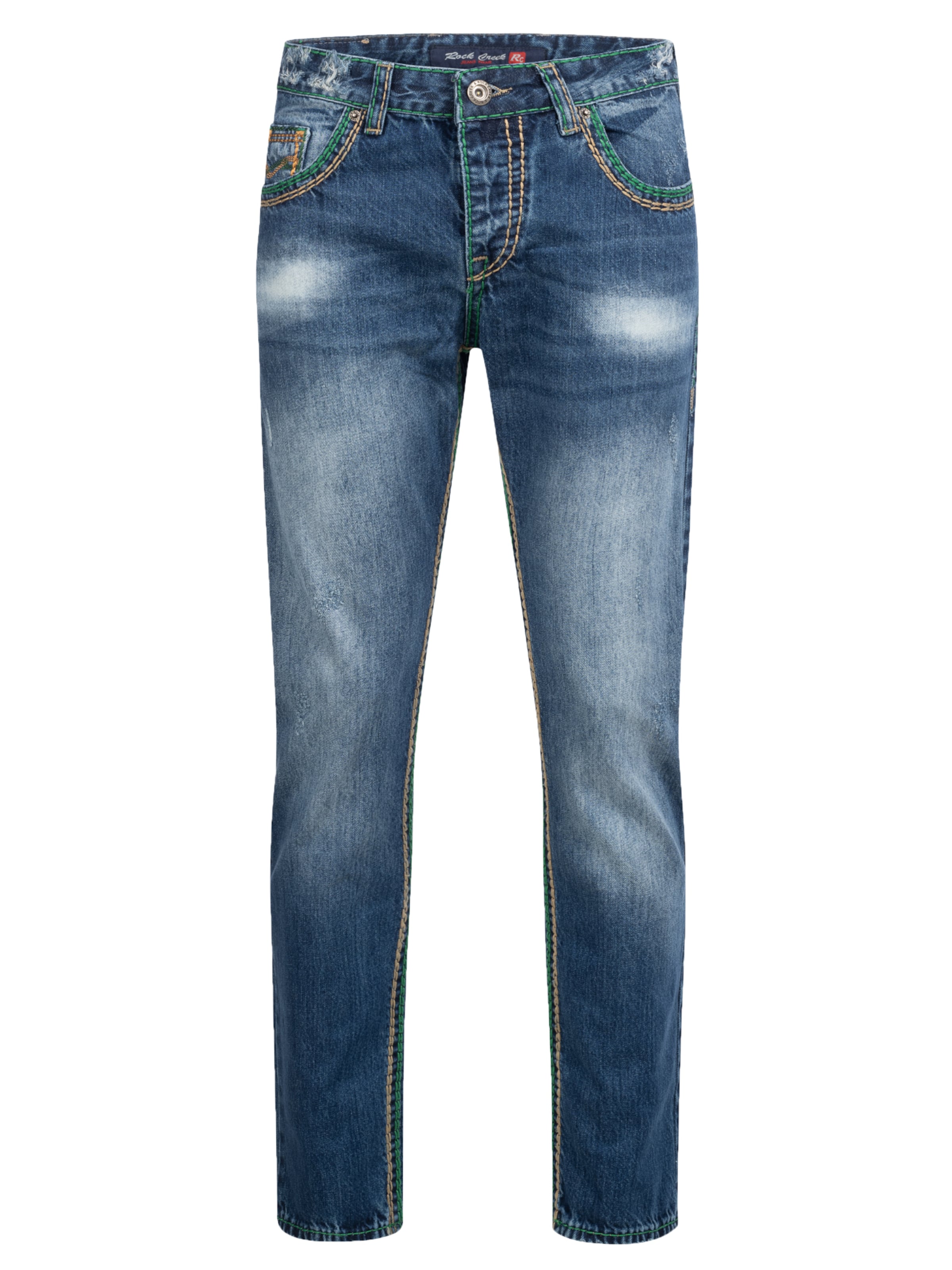 Rock Creek Loosefit Jeans in Blau: Vorderseite
