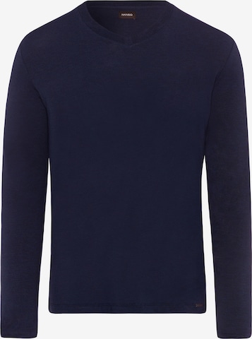 Hanro Shirt ' Casuals ' in Blauw: voorkant