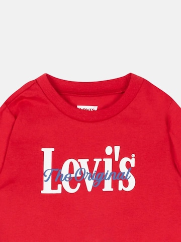 Levi's Kids Zestaw 'LVB HP AOP LOGO TEE & SHORT' w kolorze czerwony