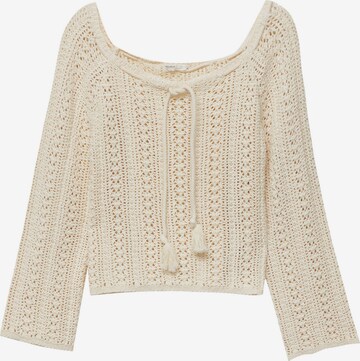 Pull-over Pull&Bear en beige : devant