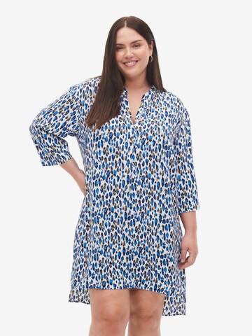 Zizzi Tunic 'Xanie' in Blue: front