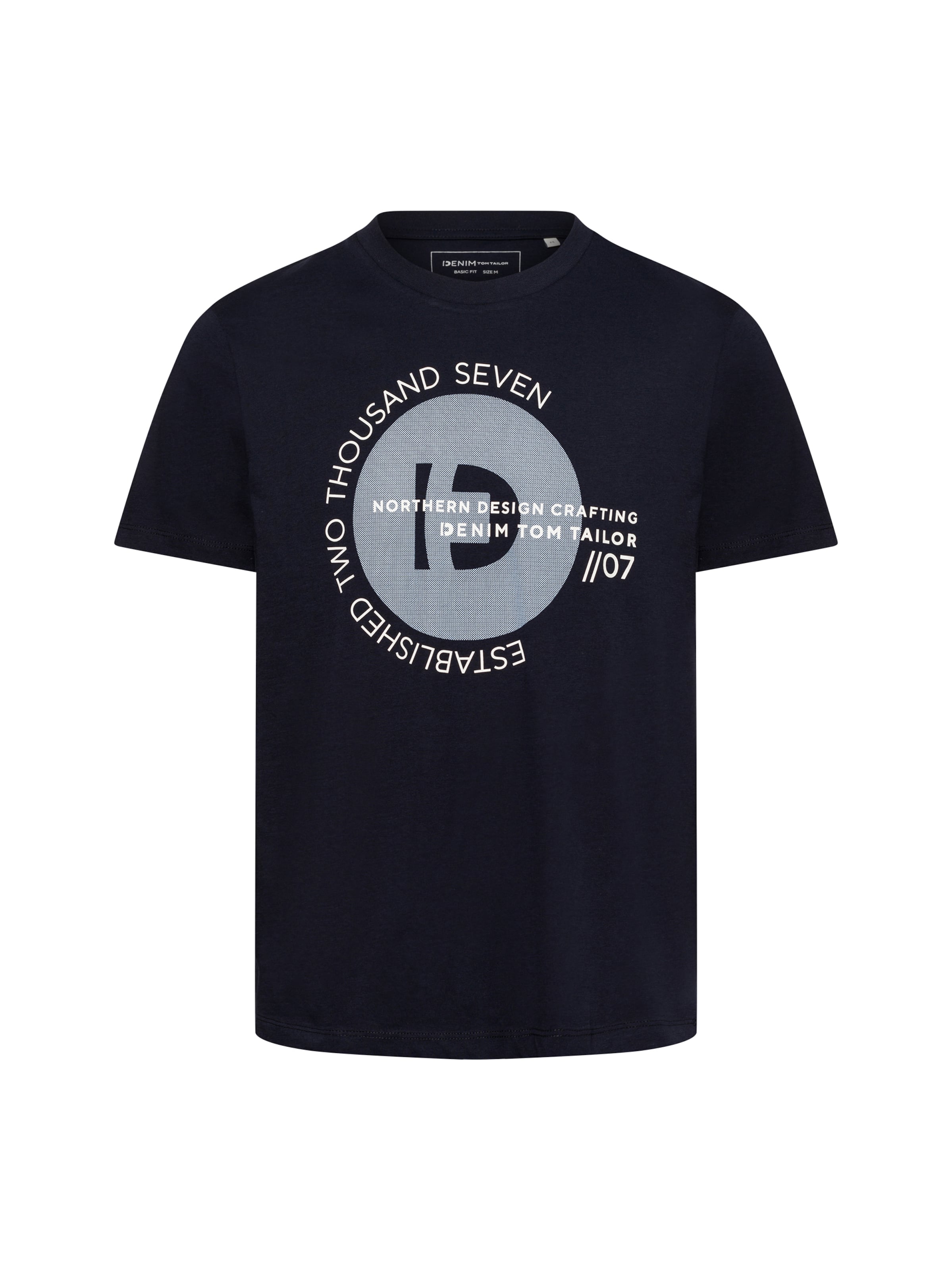 TOM TAILOR DENIM Μπλουζάκι σε μπλε: μπροστά