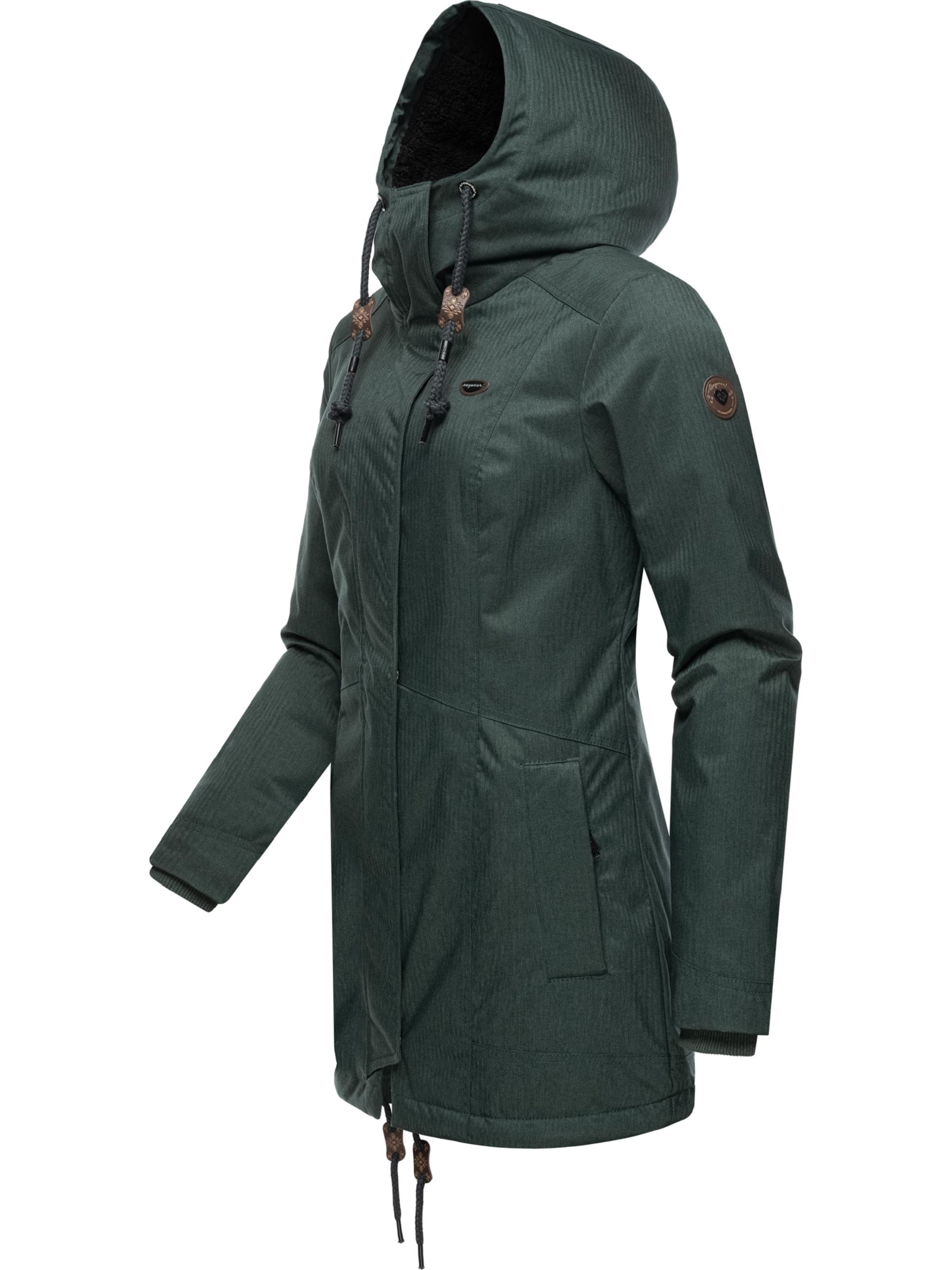 Parka d’hiver 'Tunned' Ragwear en vert