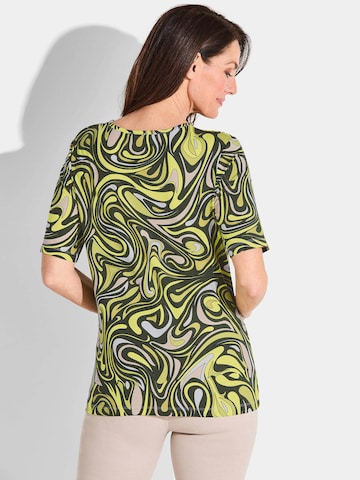 Goldner Shirt in Grün