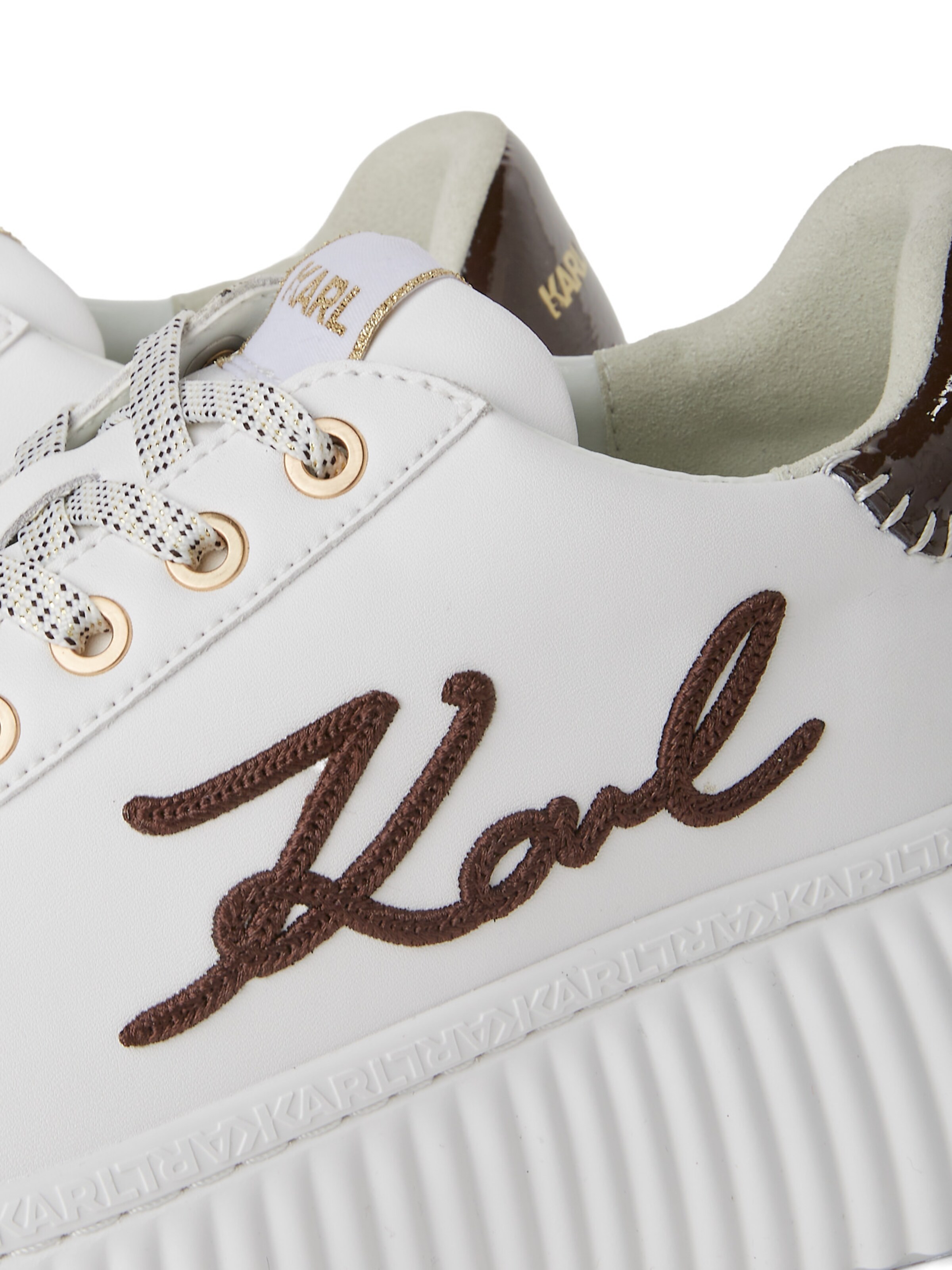 Karl Lagerfeld Nizke superge | bela barva