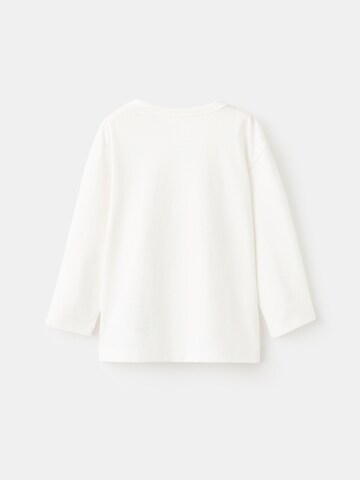 MANGO KIDS Тениска 'Jirafam' в бяло